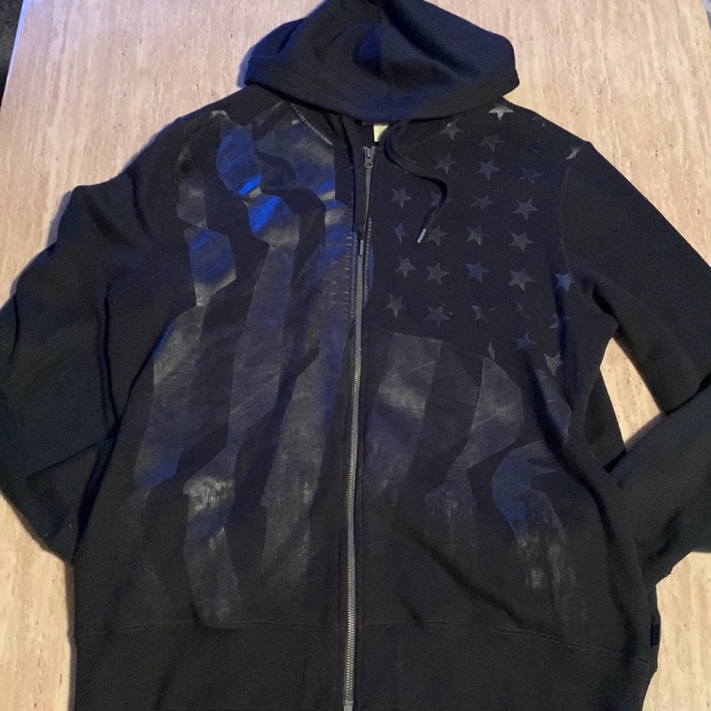 Converse All-Star- NWOT American Flag Graphic Zip-up Hoodie - Size XL